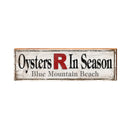 Oysters R In Season Blue Mountain Beach | Real Wood Wall Art Print