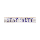Stay Salty Navyn Coastal White Sign | Real Wood Wall Art Print