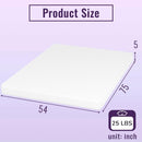 Full size 5-inch Charcoal Infused Memory Foam Mattress with Removable Cover