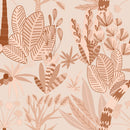 Contemporary Beige Leaves Wallpaper Quality