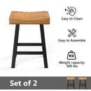 Farmhouse Kitchen With OAK Bar Stools Set of 2