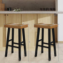 Farmhouse Kitchen With OAK Bar Stools Set of 2