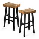 Farmhouse Kitchen With OAK Bar Stools Set of 2