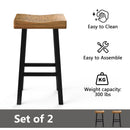 Farmhouse Kitchen With OAK Bar Stools Set of 2