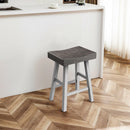 Farmhouse Kitchen With OAK Bar Stools Set of 2