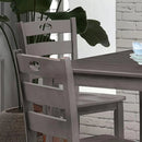 36"H Solid Rubberwood and Wood Veneer 5-Piece Counter Ht. Table Set