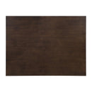 48"W Solid Rubberwood 5-Piece Dining Table Set with Diamond Chair Back