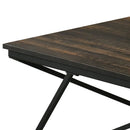 Borup Rustic 31.5" 3-Piece Coffee Table Set with Decorative Wrought Metal Side