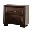Hinwitz Transitional Solid Wood 2-Drawer Nightstand