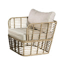 Johari Contemporary 3-Piece Outdoor Rattan Conversation Set