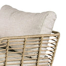 Johari Contemporary 3-Piece Outdoor Rattan Conversation Set