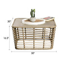 Johari Contemporary 3-Piece Outdoor Rattan Conversation Set