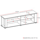 Modern Black TV Stand - Fits up to 68-inch TV