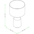 Klos Traditional Ivory Table Lamp