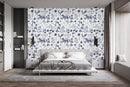 Grey Lilac Pattern Wallpaper