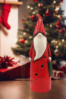 Christmas Ceramic Ornament - Red Gnome by Wizardi F07N7-1