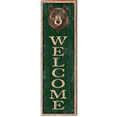 Welcome Bear Head | Wall Art Print on Real Wood