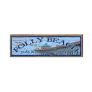Folly Beach Pier Latitude Longitude | Wall Art Print on Real Wood