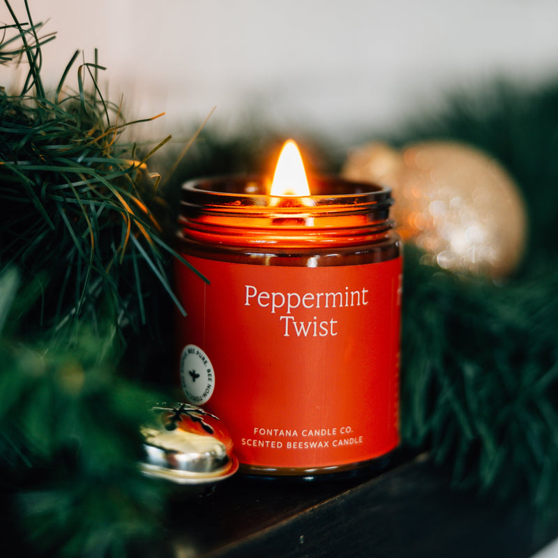 Peppermint Twist Essential Oil Candles