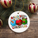 Balls Deep into Christmas Funny Ornament, Xmas Love Humor