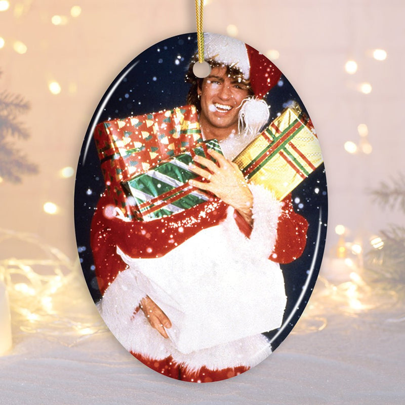 George Michael Christmas Ornament