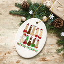 Hilarious and Dirty Merry Dickmas Christmas Ornament, Secret Santa Gift, Dark Humor Funny Mature Present
