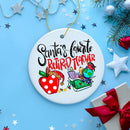 Santa’s Favorite Retired Teacher Christmas Ornament, Retirement Appreciation Gift Idea for Professor