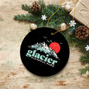 Vintage Glacier National Park Ornament