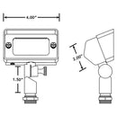FPB01 Brass Rectangular LED Directional Flood Light Adjustable Lighting