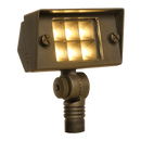 FPB02 Cast Brass Flood Light | 2W-7W 3000K Warm White Integrated LED Low Voltage Landscape Light