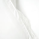 Full/Queen size White 5-Piece Lightweight Comforter Set with Lace Trim
