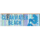 Clearwater Beach Mermaid Blue | Wall Art Print on Real Wood