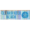 Clearwater Beach Sand Dollar Blue | Wall Art Print on Real Wood