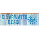 Clearwater Beach Sunshine Blue | Wall Art Print on Real Wood