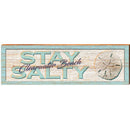Clearwater Beach Stay Salty Sand Dollar | Wall Art Print on Real Wood