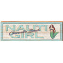 Clearwater Beach Nauti Girl Mermaid | Wall Art Print on Real Wood