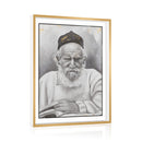 Framed Reb Moshe Feinstein Tabletop Plaque