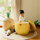 Pineapple Rattan Storage Basket Natural - Large
