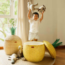 Pineapple Rattan Storage Basket Natural - Large