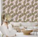 Pink and Green Colors of Tropical Wallpaper