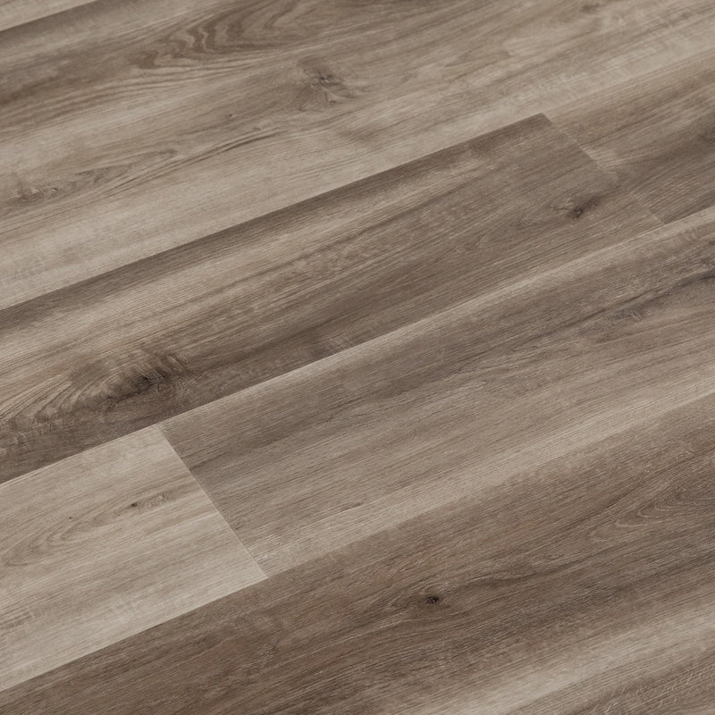 Silverlake Brwon Oak 7.1"x48" Waterproof Click Lock 20MIL Wearlayer Luxury Vinyl Plank Flooring - Dekorman Collection angle view