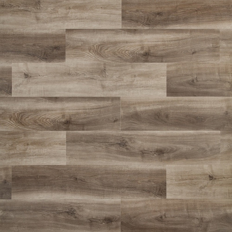 Silverlake Brwon Oak 7.1"x48" Waterproof Click Lock 20MIL Wearlayer Luxury Vinyl Plank Flooring - Dekorman Collection top view