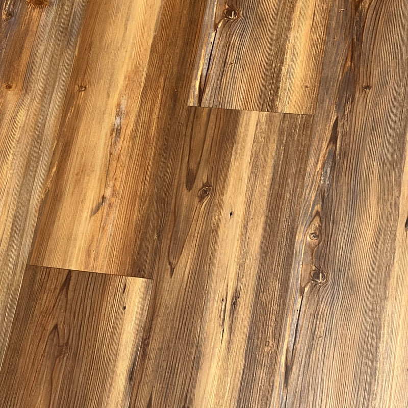 Silverlake Golden Moab Pine 7.1"x48" Waterproof Click Lock 20MIL Wearlayer Luxury Vinyl Plank Flooring - Dekorman Collection angle view