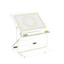 Two-Tier Foldable Leatherite Gilded Radiance Shtender