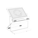 Two-Tier Foldable Leatherite Gilded Radiance Shtender