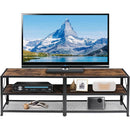 55-inch Industrial Style Metal Wood TV Stand for TV up to 65-inch