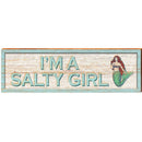 I'm A Salty Girl Mermaid | Wall Art Print on Real Wood