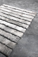 FUNKY STRIPES – Shearling Fur Rug for Cozy Bedrooms