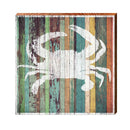 Crab Orange Boards | Wall Art Print on Real Wood