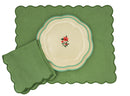 Fabled Flora Scalloped Starter Plate - Case of 12 Plates (+3 Bonus Plates)
